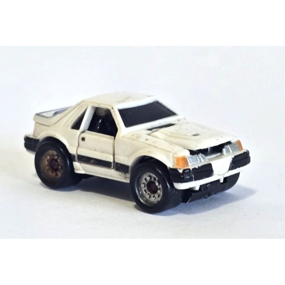 Vintage 1988 Galoob Micro Machines '80s Ford Mustang SVO White Toy Car